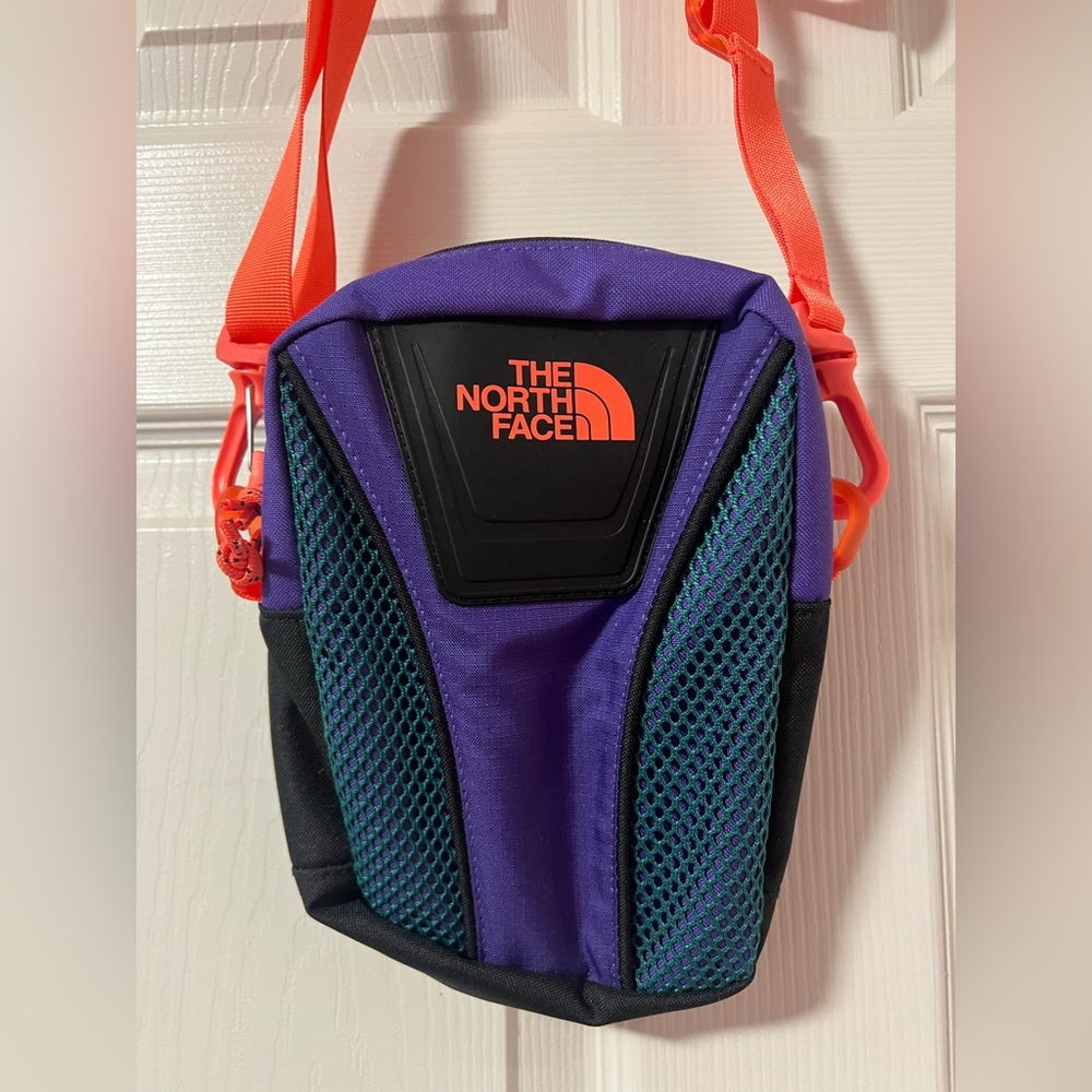 The North Face Purple and Black Crossbody Bag